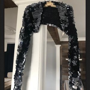 Emporio Armani Pailette Sequin Shoulder Jacket 10